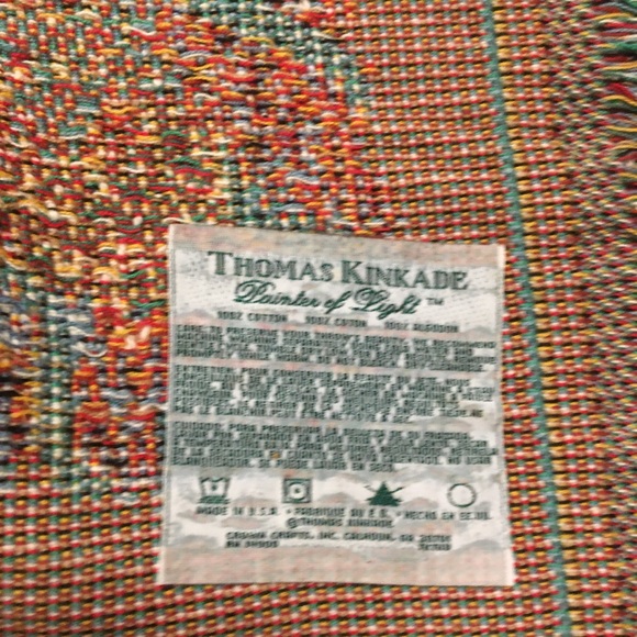 Thomas Kinkade Holiday 2000 Snow Cabin Tapestry Collection - Picture 9 of 9